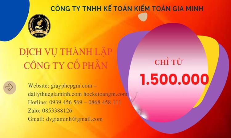 Chi phí thành lập doanh nghiệp Hà Tĩnh