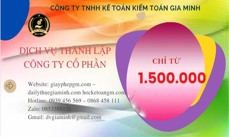 Chi phí thành lập doanh nghiệp Nghệ An