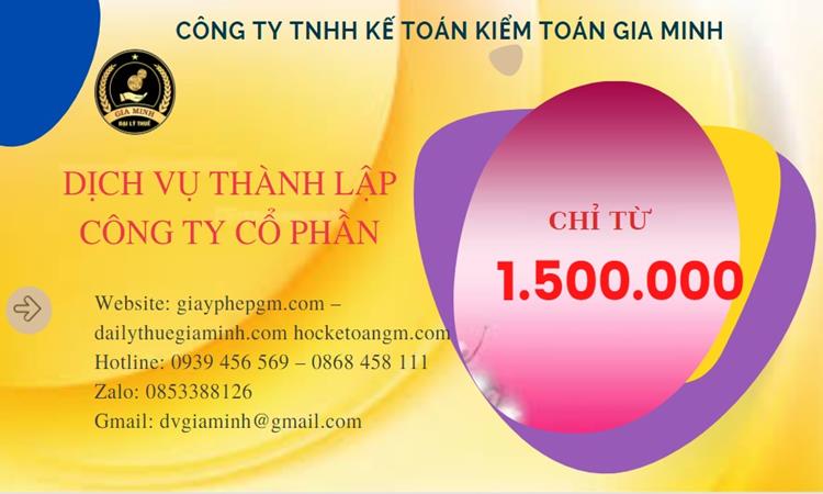 Dịch vụ thành lập công ty cổ phần Nam Định