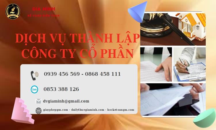 Dịch vụ thành lập công ty cổ phần trọn gói giá rẻ tại Bắc Giang