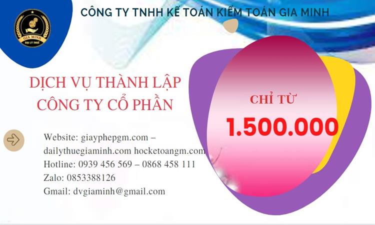 DỊCH VỤ THÀNH LẬP CÔNG TY CỔ PHẦN HƯNG YÊN 13 Chi phí thành lập doanh nghiệp Hưng Yên