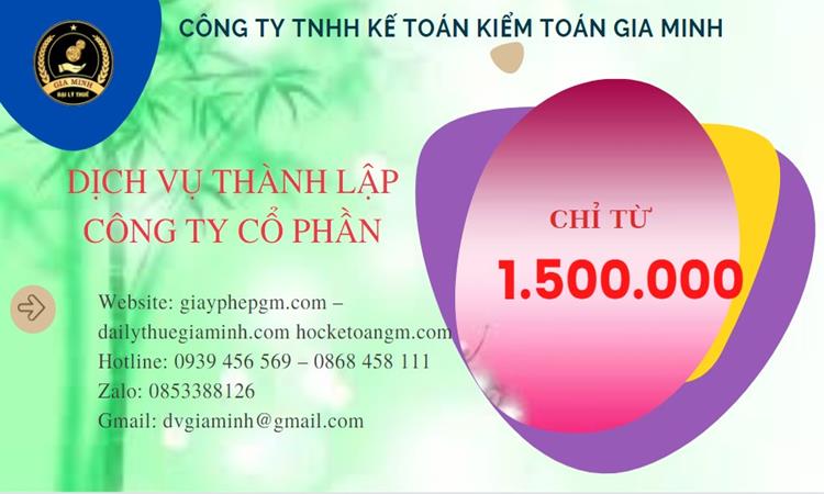 DỊCH VỤ THÀNH LẬP CÔNG TY CỔ PHẦN HUYỆN TIÊN LỮ 5 Chi phí thành lập doanh nghiệp Huyện Tiên Lữ