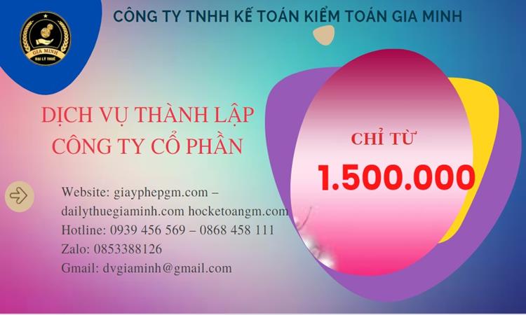 Chi phí thành lập doanh nghiệp Huyện Kim Bảng