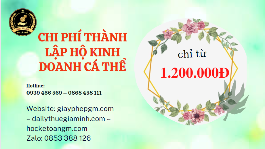 Thủ tục thành lập hộ kinh doanh cá thể Quận 1
