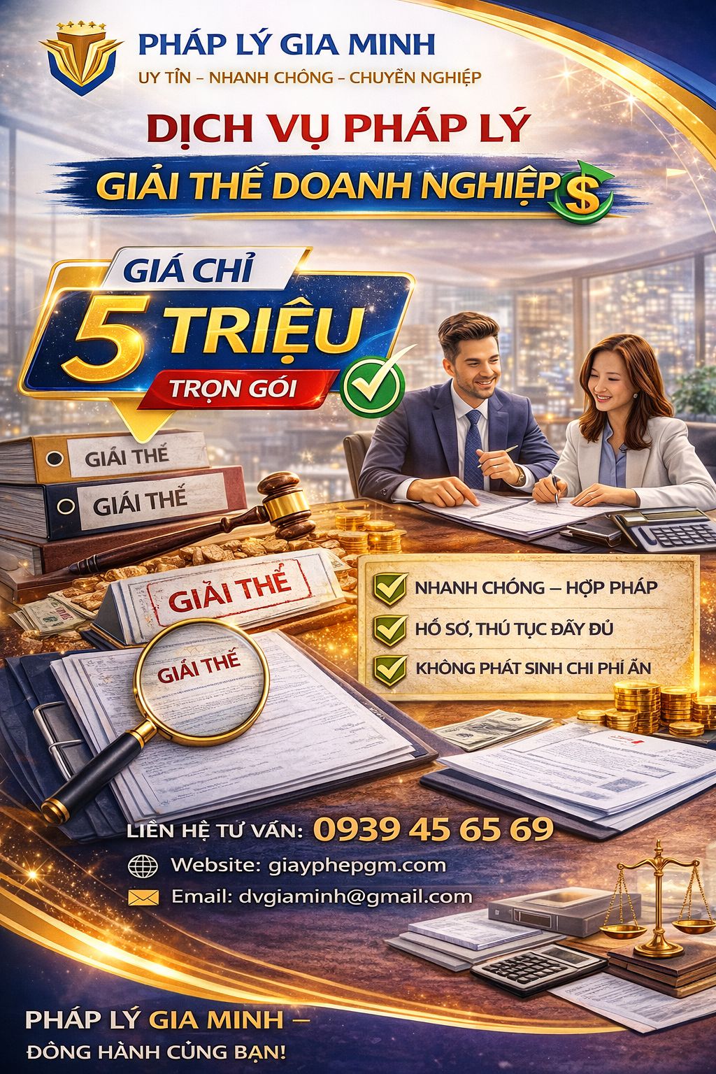 Dịch vụ giải thể doanh nghiệp Hậu Giang – Trọn gói, nhanh chóng, uy tín 13 Chi phí dịch vụ giải thể doanh nghiệp tại Hậu Giang