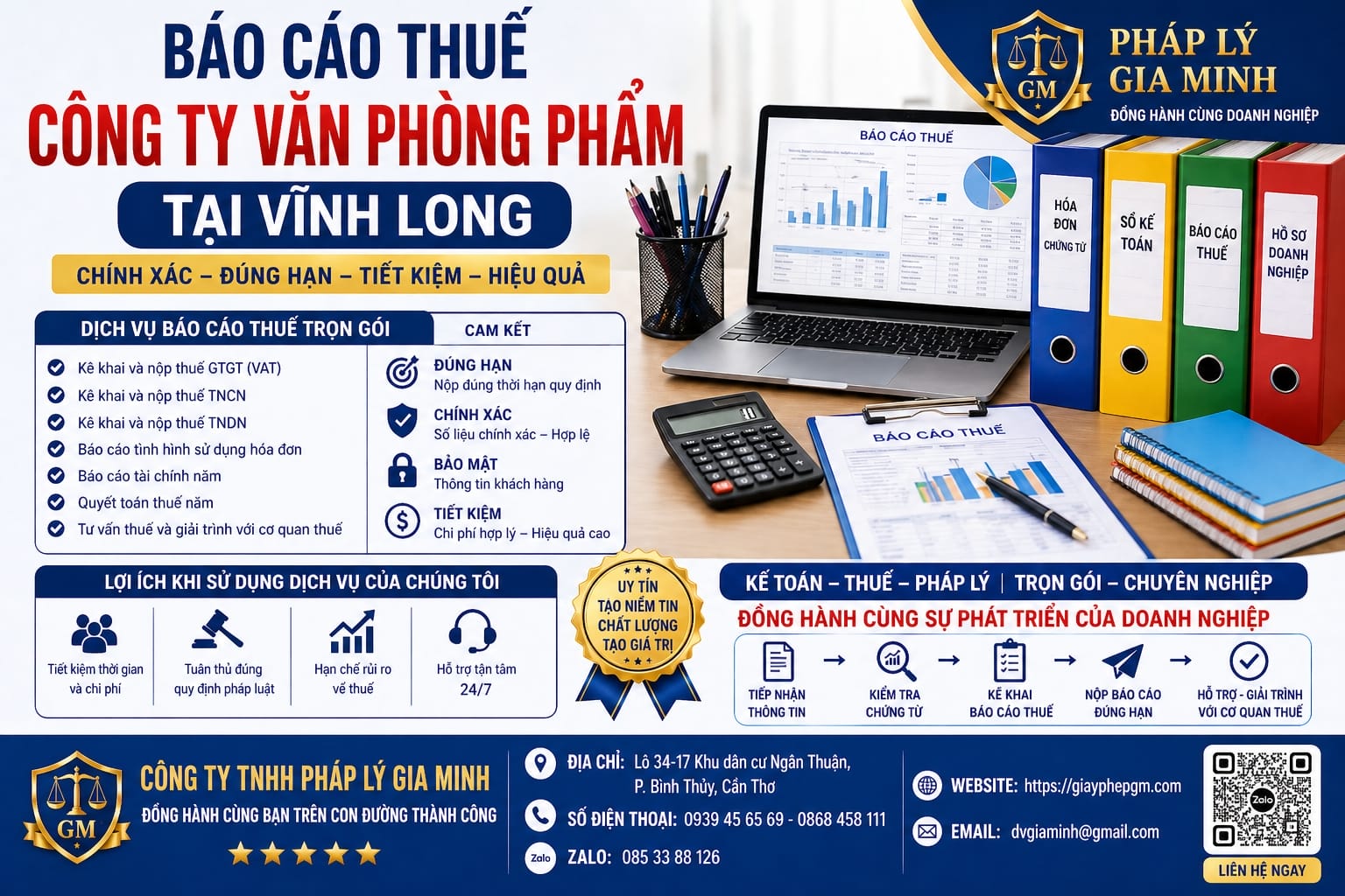 Dịch vụ kế toán du lịch Vĩnh Long uy tín, chuyên nghiệp 14 Báo cáo thuế doanh nghiệp du lịch Vĩnh Long