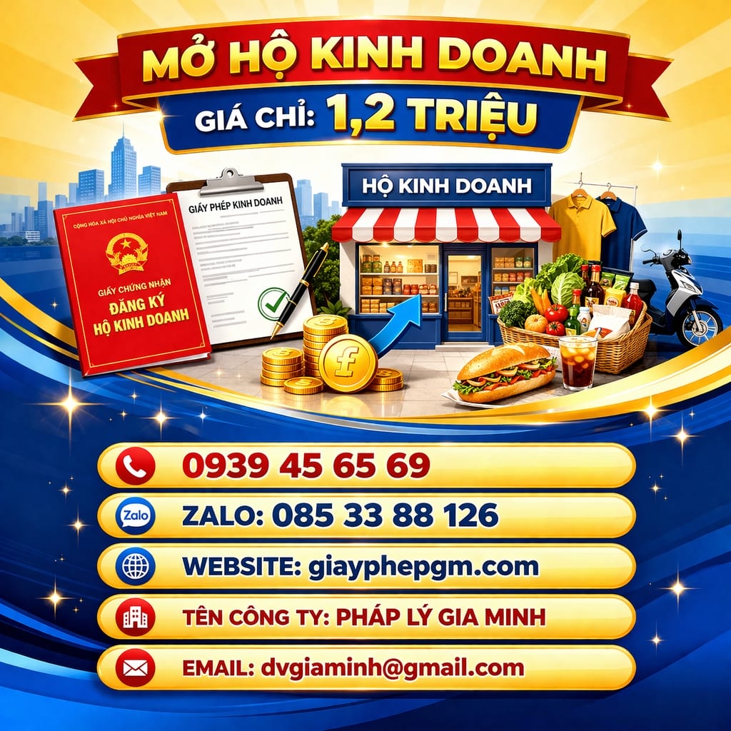 Dịch vụ đăng ký hộ kinh doanh tại Bắc Kạn – Nhanh chóng, Uy tín, Trọn gói 4 Chi phí thành lập hộ kinh doanh cá thể tại Bắc Kạn