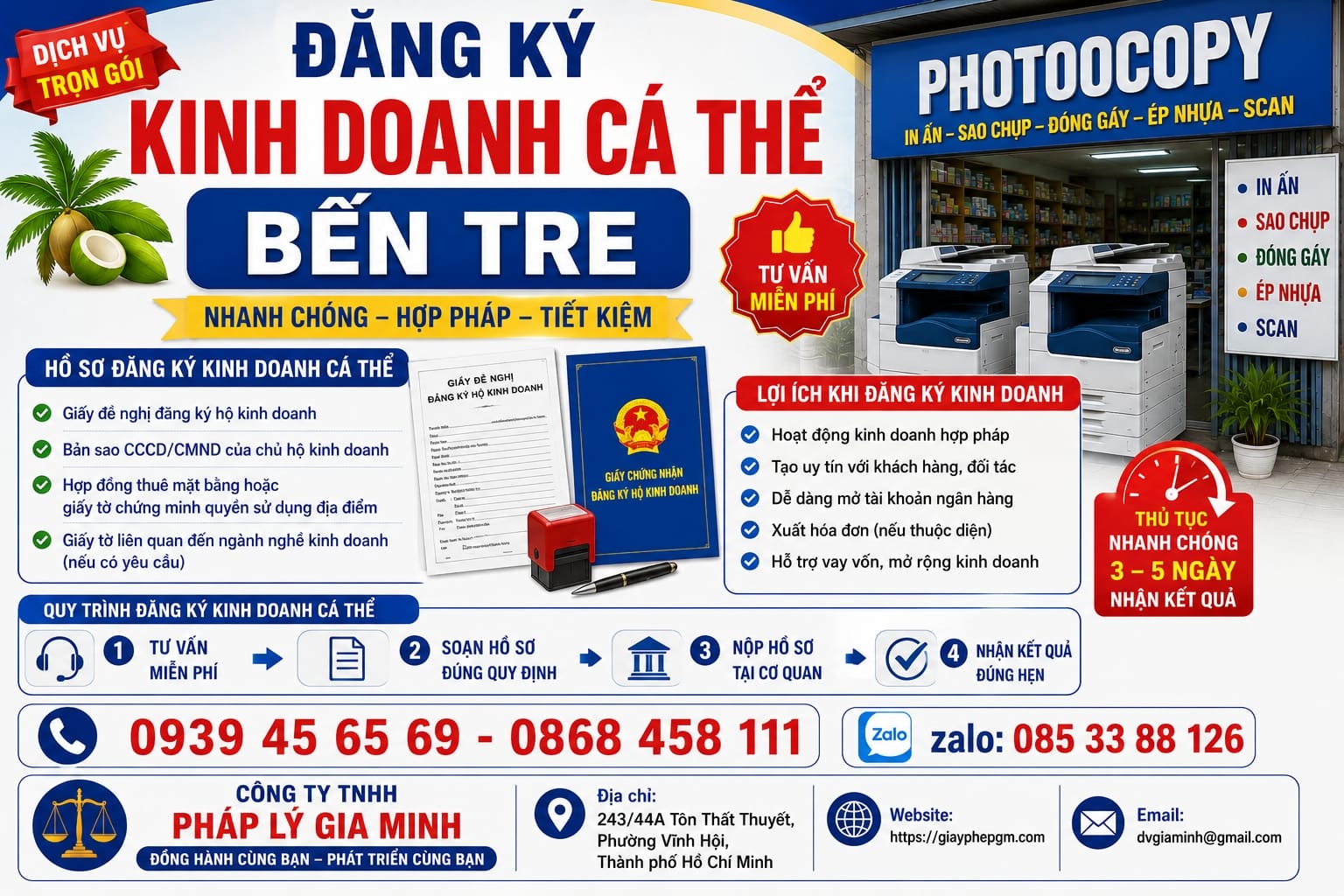 Đăng ký hộ cá thể Bến Tre