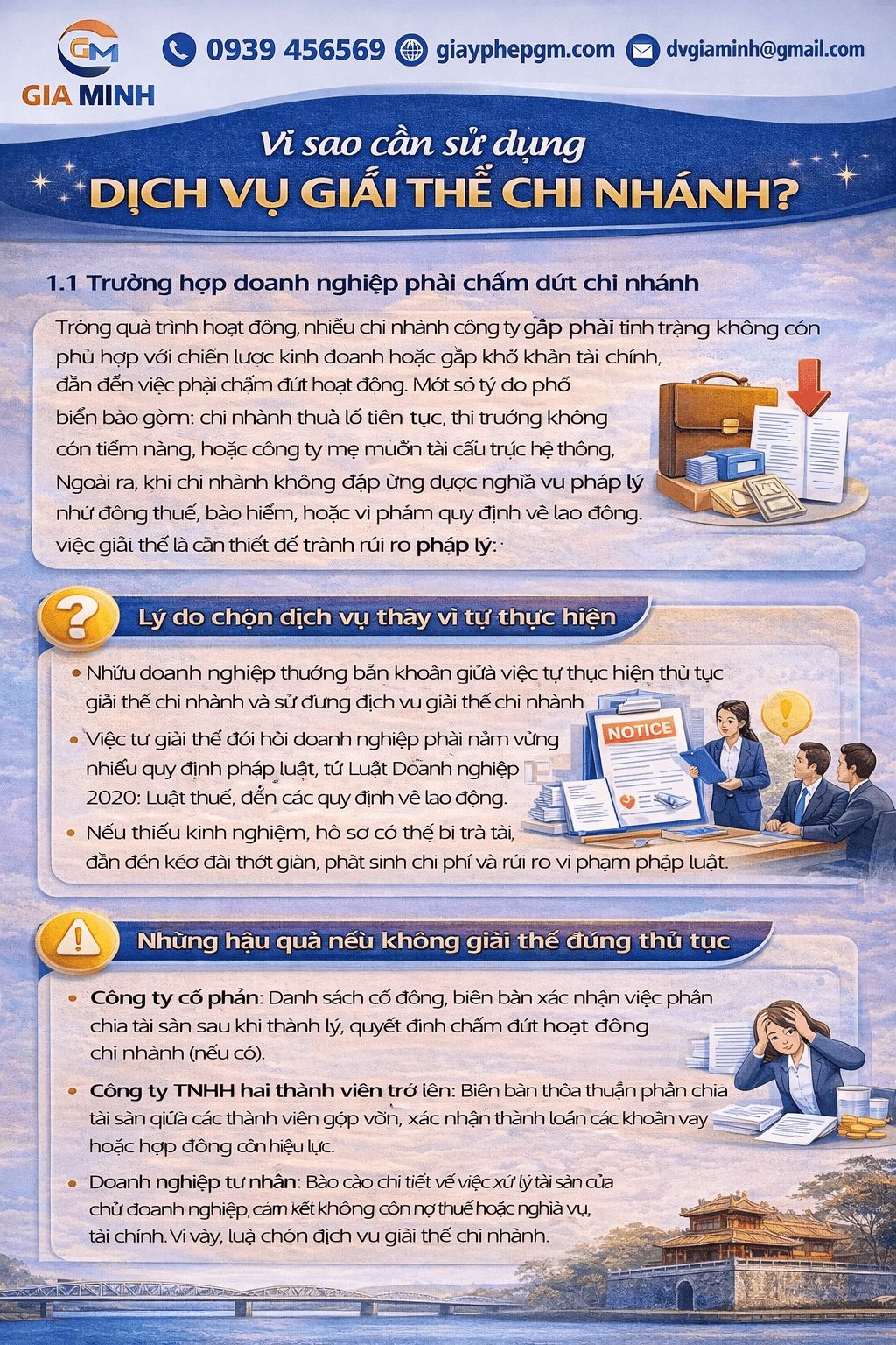 Gia Minh cung cấp dịch vụ giải thể doanh nghiệp Kiên Giang trọn gói