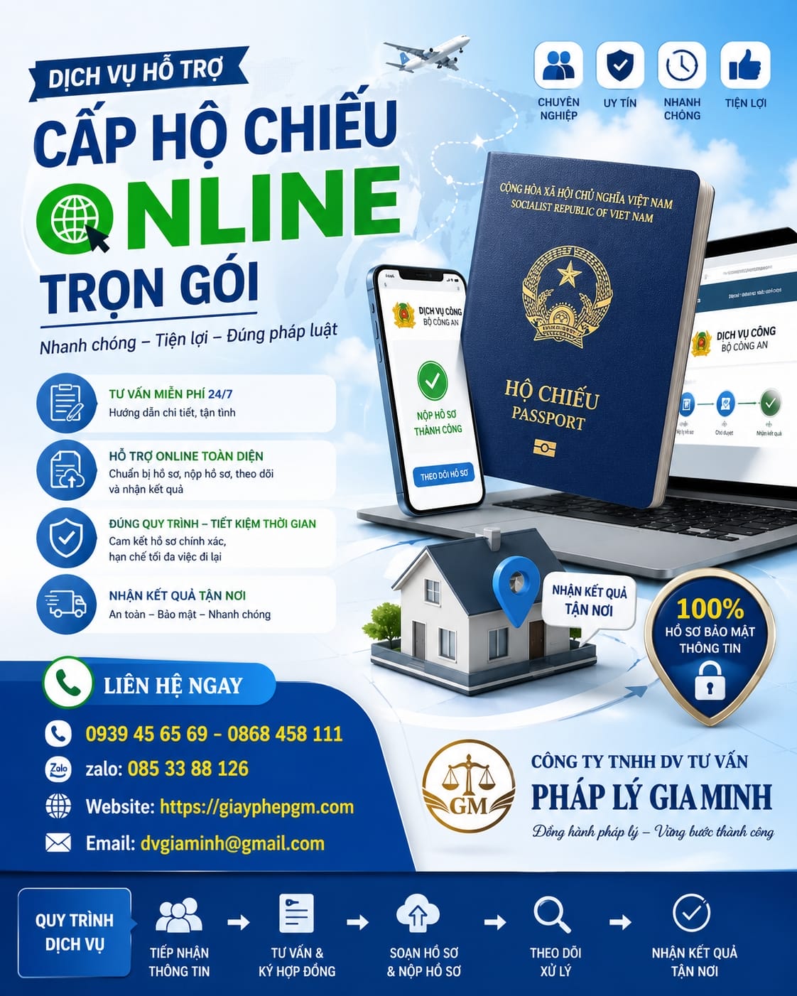 Dịch vụ hộ chiếu trọn gói Thanh Hóa