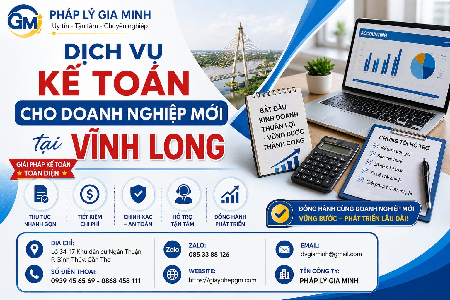 Dịch vụ kế toán du lịch Vĩnh Long uy tín, chuyên nghiệp 20 Dịch vụ kế toán cho công ty du lịch mới tại Vĩnh Long
