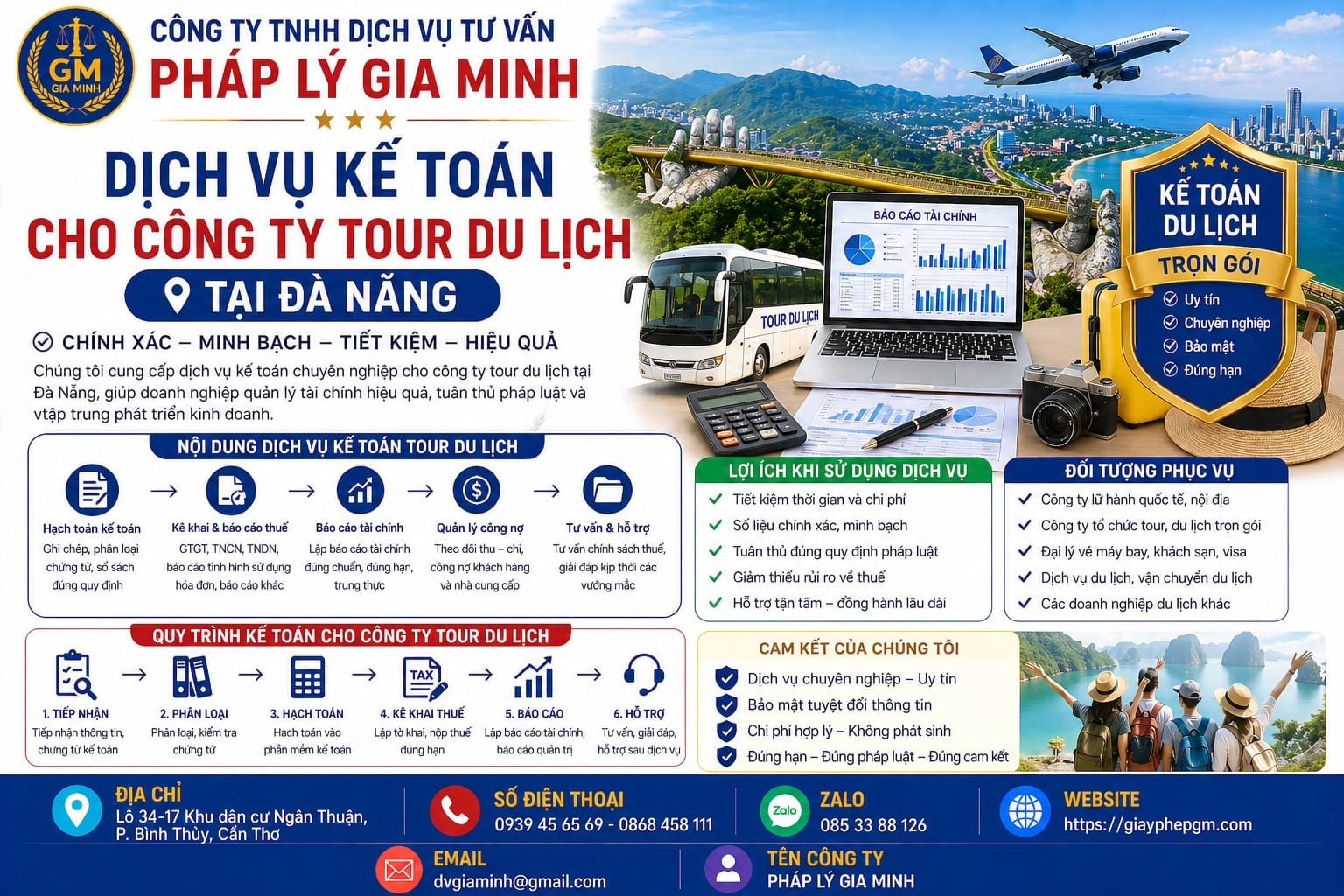 Dịch vụ kế toán lữ hành tại Đà Nẵng trọn gói