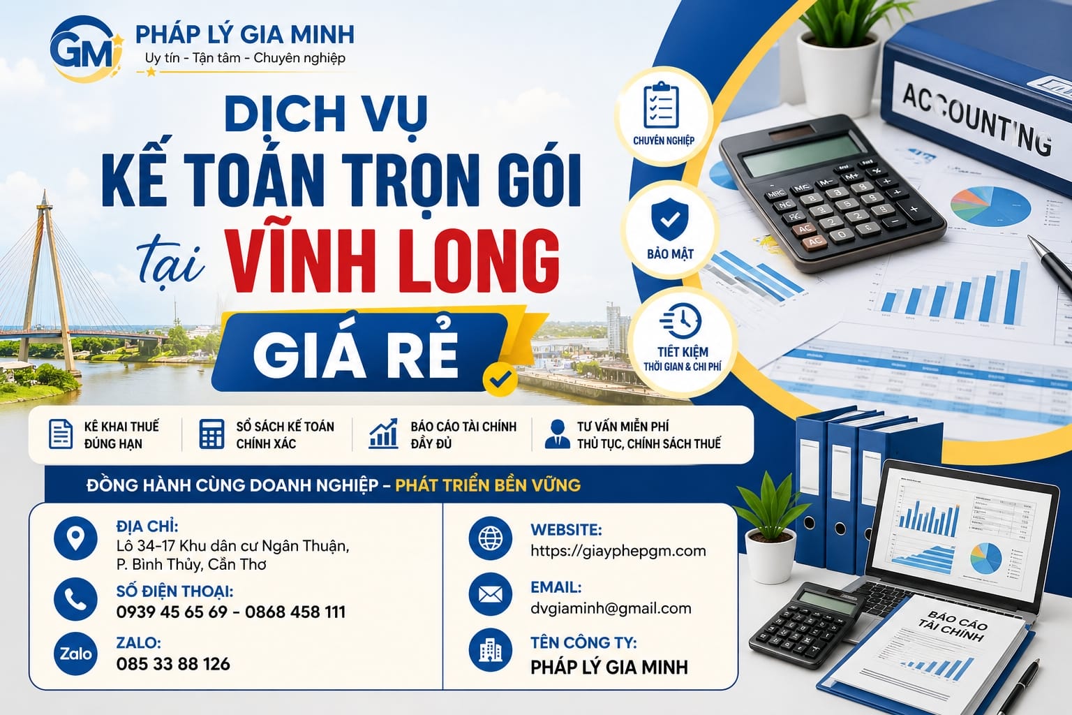 Dịch vụ kế toán du lịch Vĩnh Long uy tín, chuyên nghiệp 16 Dịch vụ kế toán trọn gói cho công ty du lịch Vĩnh Long