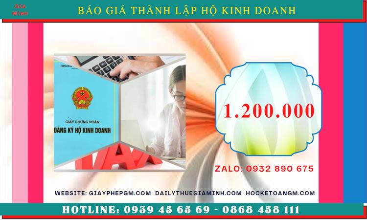 Dịch vụ đăng ký thành lập hộ kinh doanh tại Hà Tĩnh nhanh chóng, uy tín 7 thành lập hộ kinh doanh hết bao nhiêu tiền Hà Tĩnh