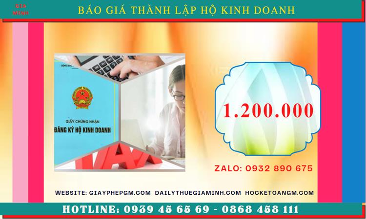 DỊCH VỤ ĐĂNG KÝ THÀNH LẬP HỘ KINH DOANH TẠI LONG AN 5 Đăng ký thành lập hộ kinh doanh phải tốn bao nhiêu tiền tại Long An