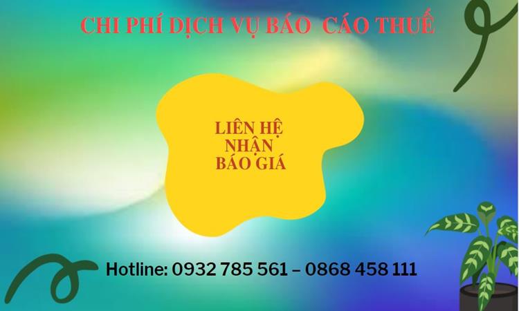 NHẬN LÀM BÁO CÁO THUẾ GIÁ RẺ TẠI ĐÀ NẴNG 5 Bảng giá làm báo cáo thuế giá rẻ tại Đà Nẵng