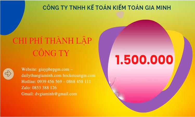Bảng giá thành lập doanh nghiệp trọn gói tại Hà Nội