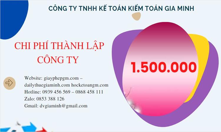 Bảng giá thành lập doanh nghiệp trọn gói tại Hậu Giang