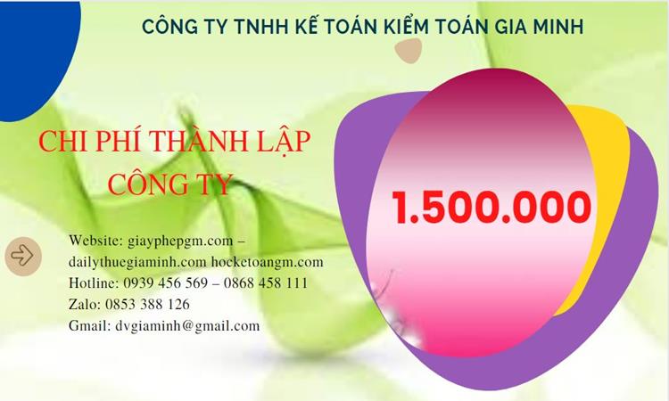 CÁCH THÀNH LẬP CÔNG TY TẠI HUYỆN CHƯƠNG MỸ - TRỌN GÓI CHỈ 1.500.000 5 Bảng giá thành lập doanh nghiệp trọn gói tại Huyện Chương Mỹ