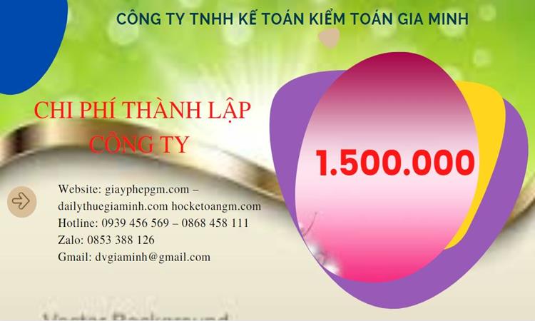 Bảng giá thành lập doanh nghiệp trọn gói tại Huyện Gia Lâm