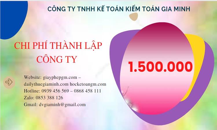 Bảng giá thành lập doanh nghiệp trọn gói tại Huyện Phú Xuyên