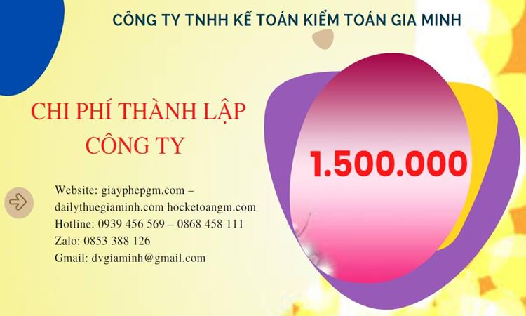 Bảng giá thành lập doanh nghiệp trọn gói tại Huyện Từ Liêm