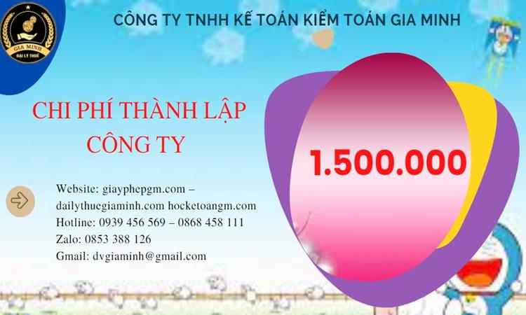 Bảng giá thành lập doanh nghiệp trọn gói tại Huyện Vĩnh Thạnh