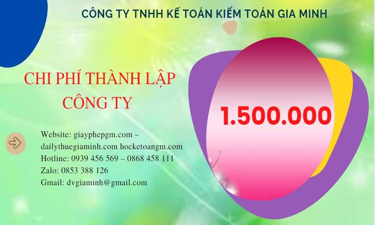 Bảng giá thành lập doanh nghiệp trọn gói tại Nam Định 