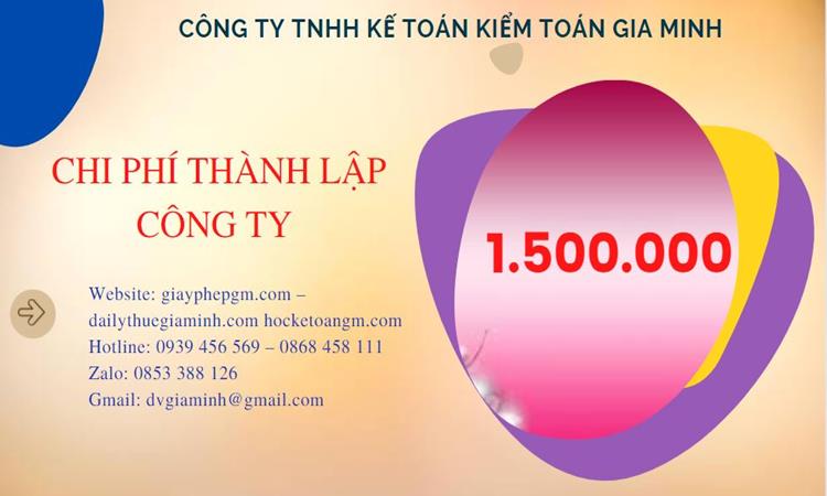 Bảng giá thành lập doanh nghiệp trọn gói tại TPHCM