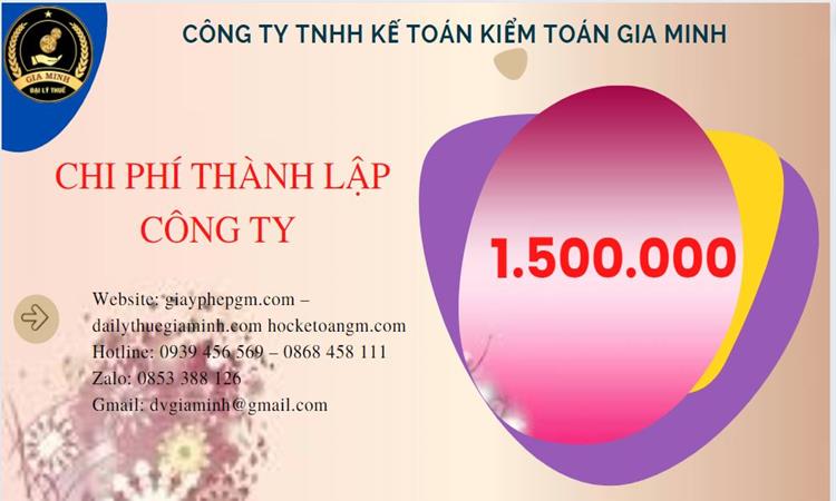 Bảng giá thành lập doanh nghiệp trọn gói tại Vĩnh Phúc 