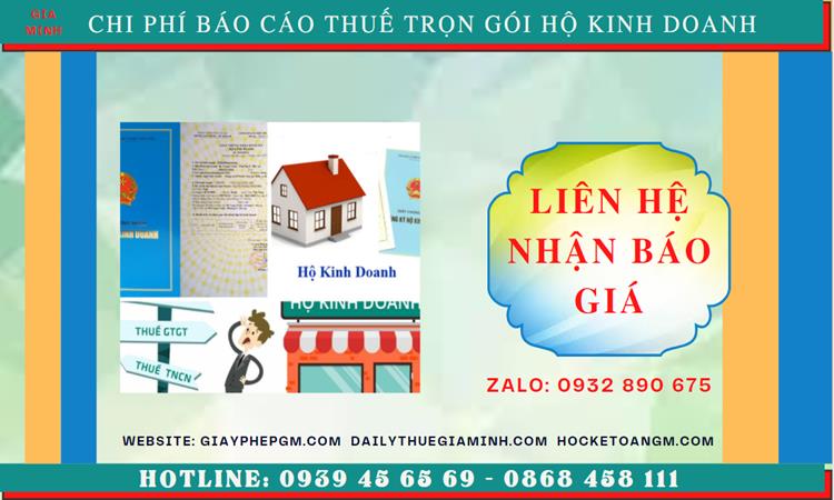 BÁO CÁO THUẾ HỘ KINH DOANH TẠI BÌNH THUẬN 5 Thủ tục báo cáo thuế hộ kinh doanh tại Bình Thuận