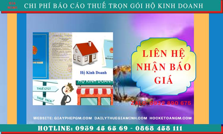 Báo cáo thuế hộ kinh doanh tại Đồng Tháp: Hướng dẫn chi tiết, đầy đủ mới nhất 2025 5 Chi phí báo cáo thuế hộ kinh doanh tại Đồng Tháp