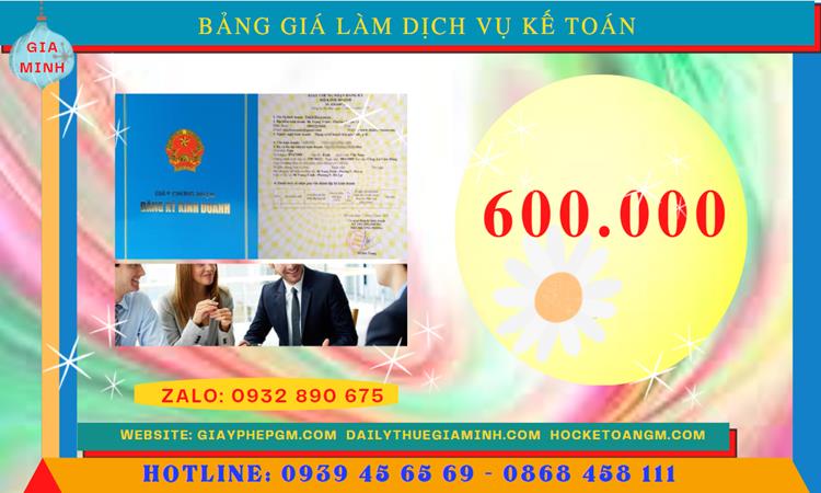 Chi phí dịch vụ kế toán văn phòng phẩm ở Thái Nguyên
