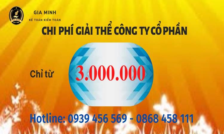 Chi phí giải thể công ty cổ phần tại Bắc Ninh