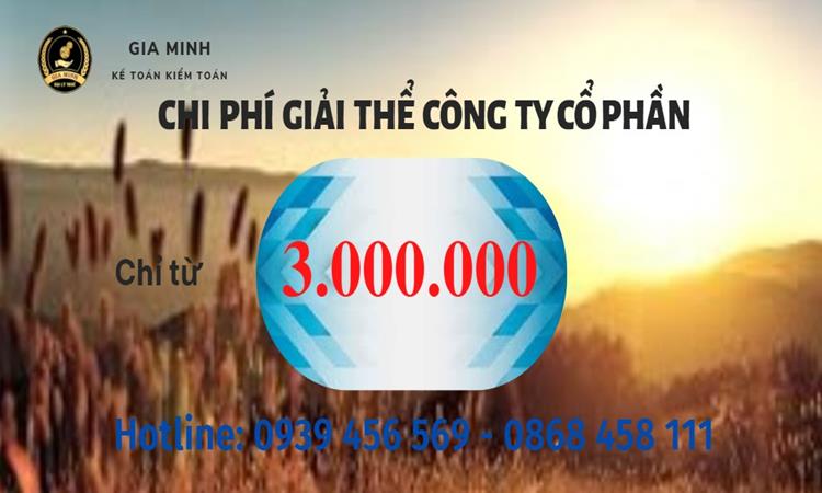 Chi phí giải thể công ty cổ phần tại Bình Phước
