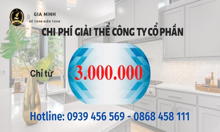 Chi phí giải thể công ty cổ phần tại Cao Bằng