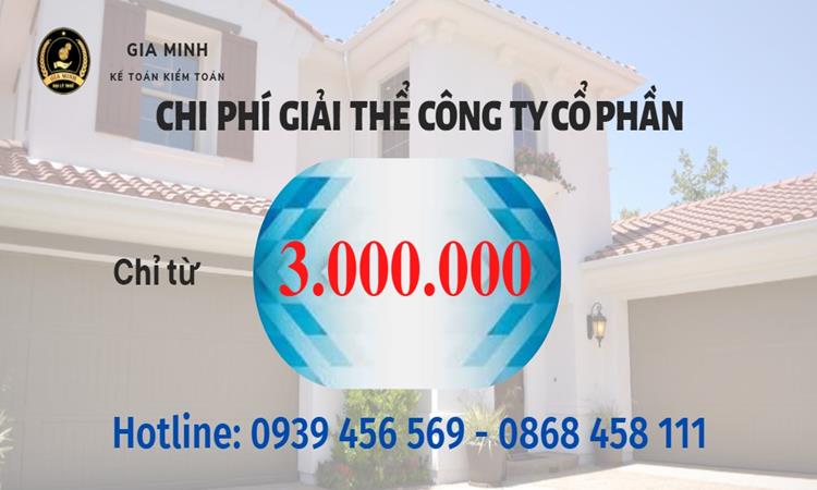 Chi phí giải thể công ty cổ phần tại Hà Giang