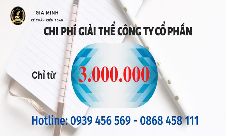 Chi phí giải thể công ty cổ phần tại Phú Thọ