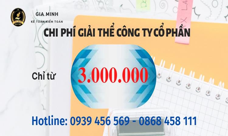 Chi phí giải thể công ty cổ phần tại Thái Bình