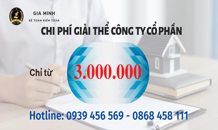 Chi phí giải thể công ty cổ phần tại Thái Nguyên