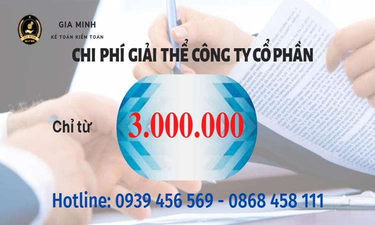 Chi phí giải thể công ty cổ phần tại TT Huế