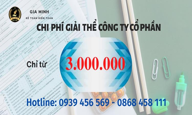Chi phí giải thể công ty cổ phần tại Vĩnh Long