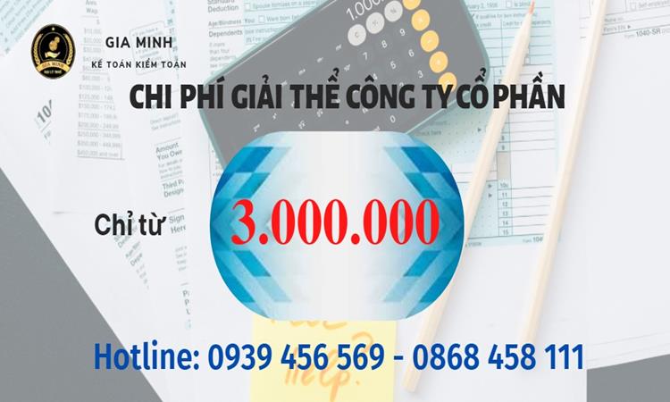 Chi phí giải thể công ty cổ phần tại Vĩnh Phúc
