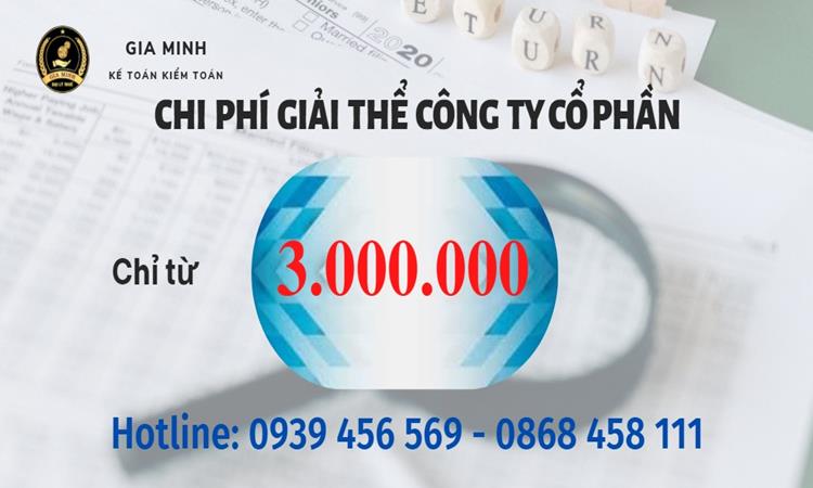 Chi phí giải thể công ty cổ phần tại Vũng Tàu