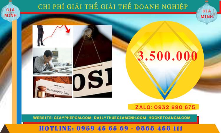 Chi phí giải thể công ty TNHH 2 thành viên trở lên tại An Giang