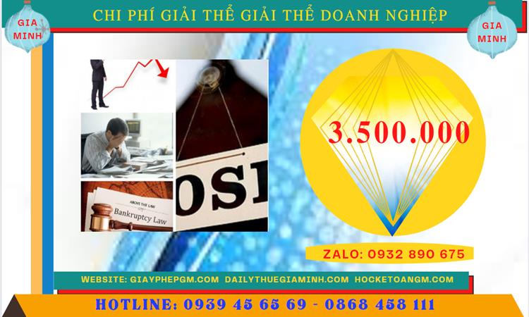 THỦ TỤC GIẢI THỂ CÔNG TY TNHH 2 THÀNH VIÊN TRỞ LÊN TẠI BÌNH DƯƠNG 5 Chi phí giải thể công ty TNHH 2 thành viên trở lên tại Bình Dương
