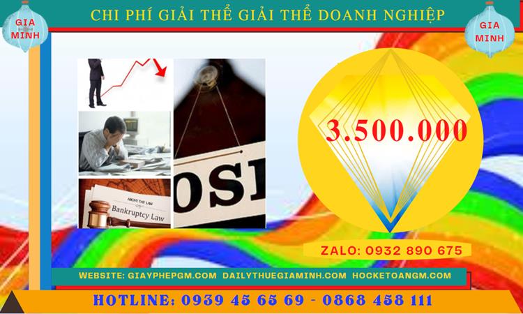 THỦ TỤC GIẢI THỂ CÔNG TY TNHH 2 THÀNH VIÊN TRỞ LÊN TẠI BÌNH PHƯỚC 5 Chi phí giải thể công ty TNHH 2 thành viên trở lên tại Bình Phước