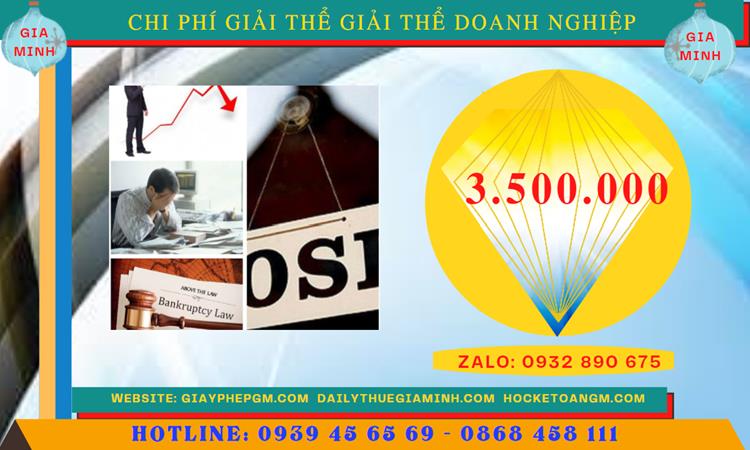 THỦ TỤC GIẢI THỂ CÔNG TY TNHH 2 THÀNH VIÊN TRỞ LÊN TẠI BÌNH THUẬN 5 Chi phí giải thể công ty TNHH 2 thành viên trở lên tại Bình Thuận
