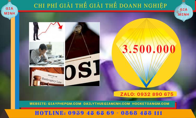 THỦ TỤC GIẢI THỂ CÔNG TY TNHH 2 THÀNH VIÊN TRỞ LÊN TẠI QUẬN 9 5 Chi phí giải thể công ty TNHH 2 thành viên trở lên tại Quận 9