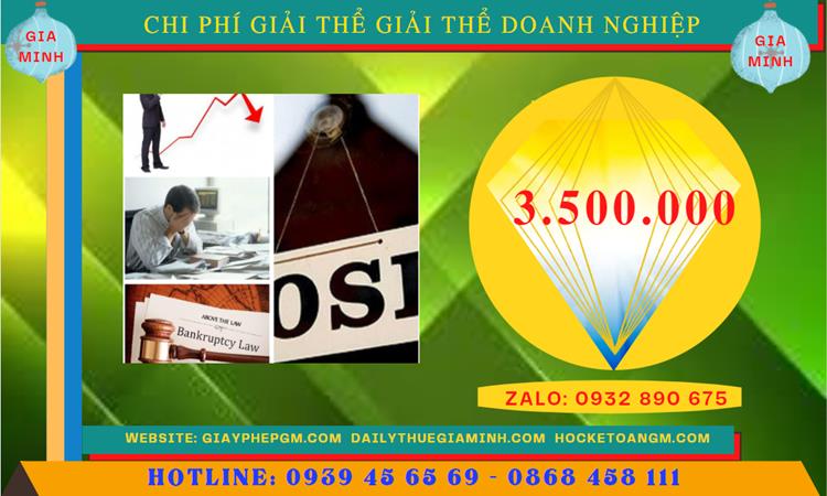 Chi phí giải thể công ty TNHH 2 thành viên trở lên tại Thành Phố Phủ Lý